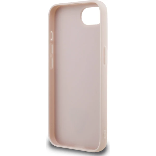 Guess PU 4G Strass Trojuholník Kovové Logo kryt iPhone 17e/16e ružový - Puzdra - Obrázok f0846750d73847fcb20fc983ed727873