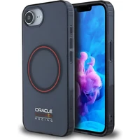 Oracle Red Bull Racing PC/TPU červený krúžok MagSafe kryt iPhone 17e/16e modrý - Puzdra