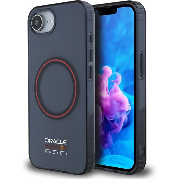 E-shop Oracle Red Bull Racing PC/TPU červený krúžok MagSafe kryt iPhone 17e/16e modrý