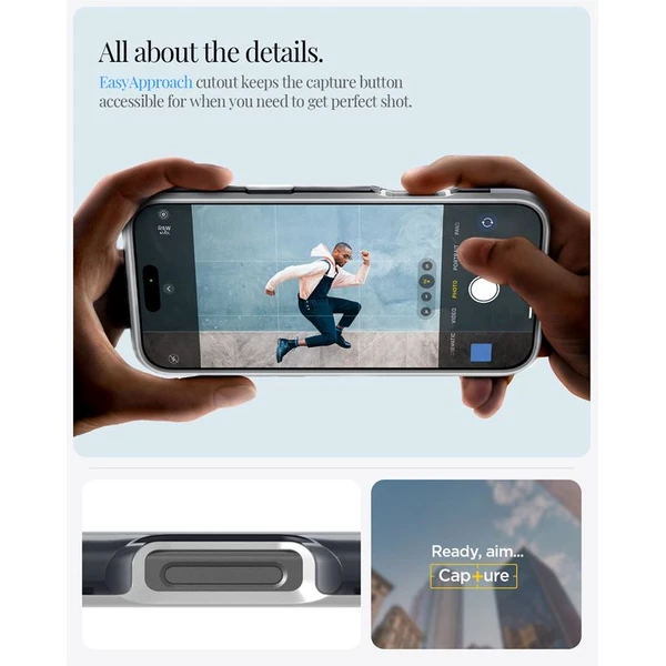 Spigen Classic C1 MagSafe kryt iPhone 16 Pro graphite - Puzdra - Obrázok f0b6be3516054cfe89c2d2300e159be4