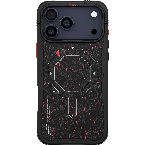 SKINARMA Vektor Mag-Charge MagSafe kryt iPhone 17 Pro Čierna/Červená - Puzdra - Obrázok f0c05065ee6f47fb9823801563651cea