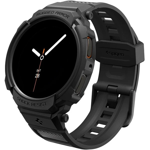 Spigen Rugged Armor Pre kryt s remienkom Galaxy Watch8 (40mm) matne čierny - Puzdra - Hlavný obrázok