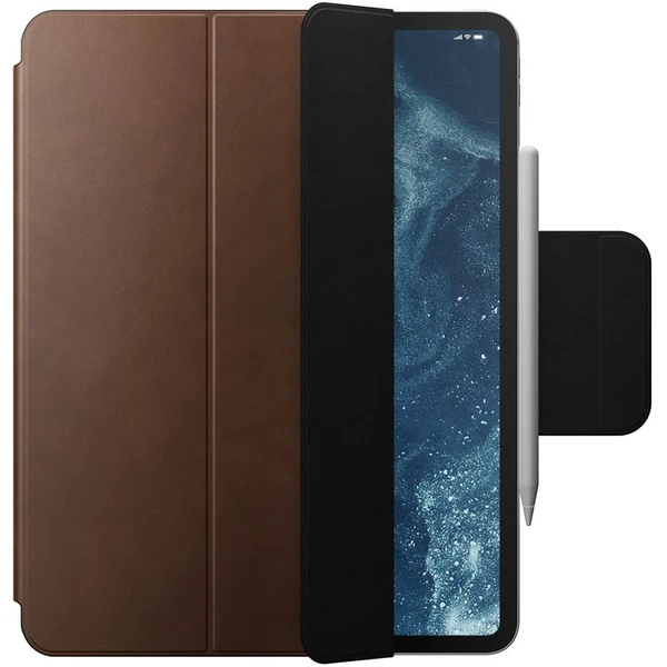 Nomad Leather Folio púzdro pre iPad Pro 13" (M4/M5) hnedé - Puzdra - Hlavný obrázok