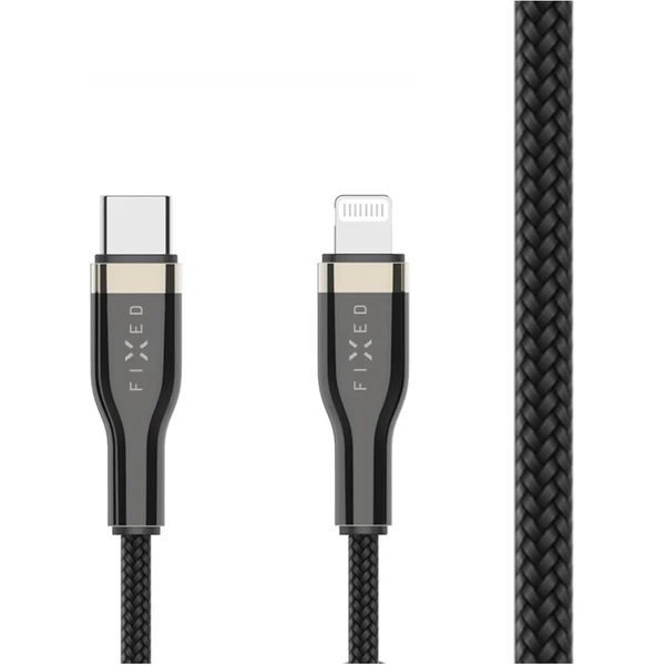 FIXED USB-C/Lightning napájací kábel 60W 0,5m čierny - Káble a redukcie - Obrázok f0f7bc1f2ab74e00a5cfc1dae10f8c52