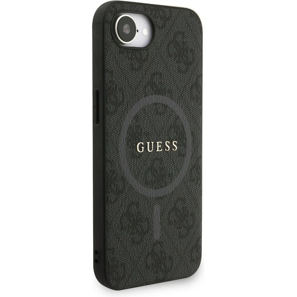 Guess PU Leather 4G farebný pásik s krúžkom MagSafe kryt iPhone 17e/16e čierny - Puzdra - Obrázok f0fe975bfe484e6d94ff0ee5e447e11e