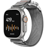 Aulumu C03 titánová pracka remienka Apple Watch 49/46/45/44/42mm Titanium Buckle/Gray - Remienky
