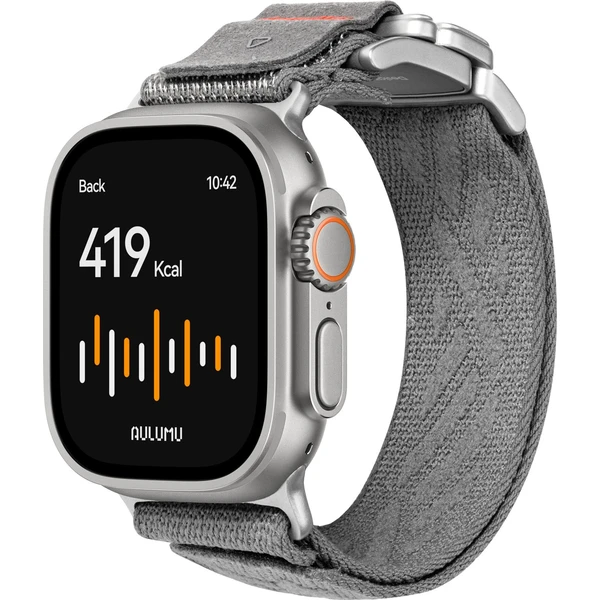 Aulumu C03 titánová pracka remienka Apple Watch 49/46/45/44/42mm Titanium Buckle/Gray - Remienky - Hlavný obrázok