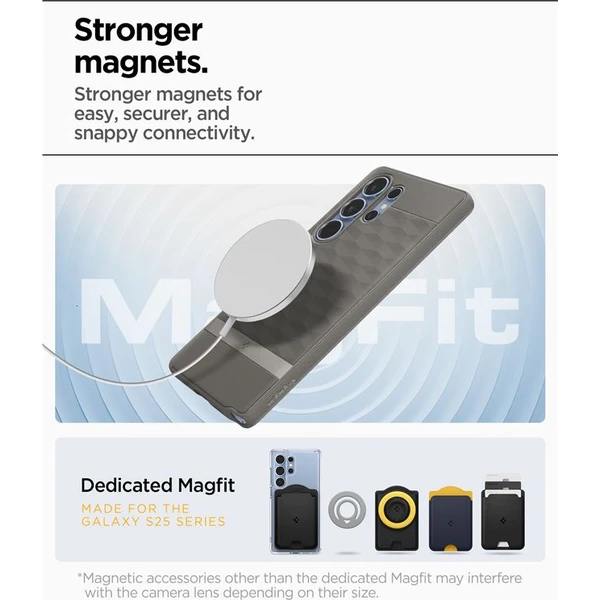 Spigen Parallax MagSafe kryt Samsung Galaxy S25 Ultra sivý - Puzdra - Obrázok f12828a7f21049e2b2313764a4799b83