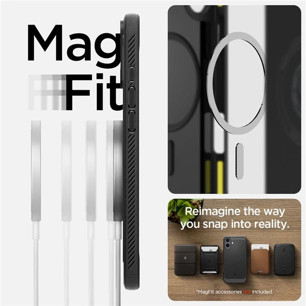 Spigen Rugged Armor MagSafe kryt iPhone 16 matte black - Puzdra - Obrázok f12e35f503dd42c8bde6a150e2ae030a