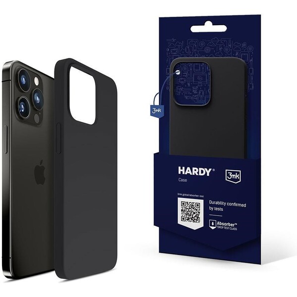 3mk Hardy Silicone MagCase kryt Apple iPhone 16 Pre Max grafitový