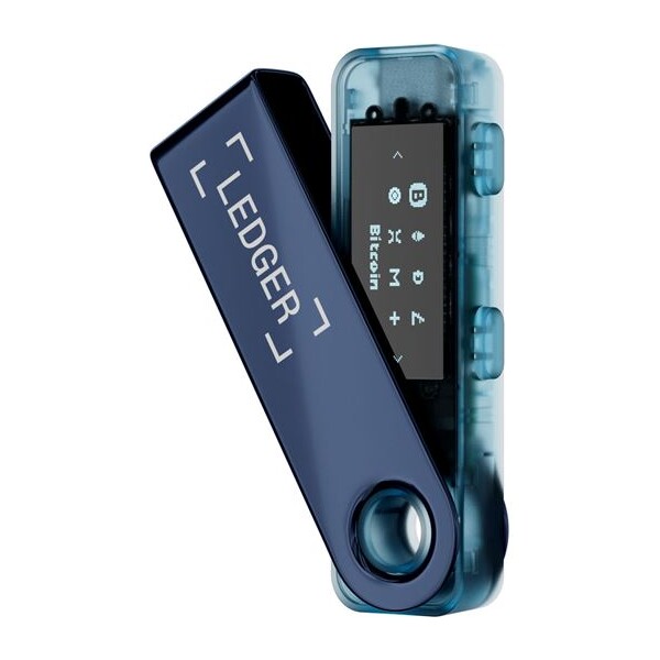 Ledger Nano S Plus krypto peňaženka (Android/MacOS/Windows/Linux) Neptune Blue