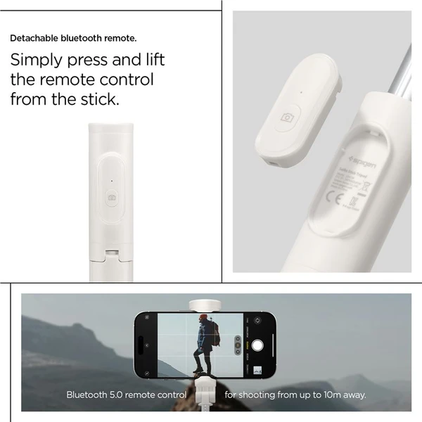 Spigen Tripod Selfie Stick MagSafe Auto-Open selfie tyč béžová - Držiaky - Obrázok f149d6c234644675a72ad92d34aedd4c