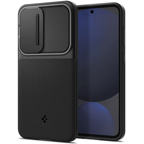 Spigen Optik Armor kryt Samsung Galaxy S24 FE čierny - Puzdra - Hlavný obrázok