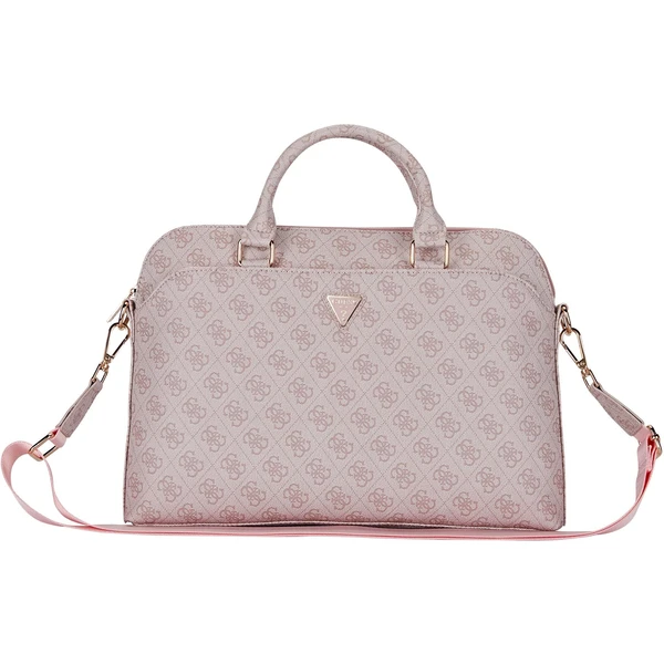 Guess PU 4G Triangle Logo taška na notebook 13/14/15" ružová - Crossbody - Hlavný obrázok