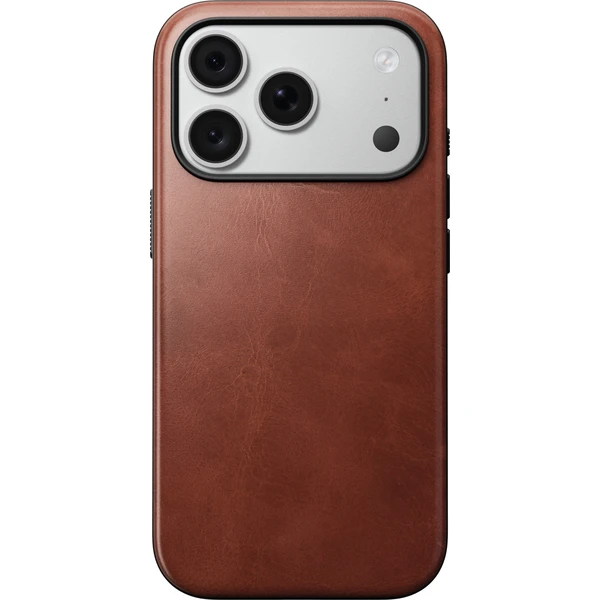 Nomad Modern Leather (Horween) MagSafe kožený kryt iPhone 17 Pro/18 Pro Olde Dublin - Puzdra - Obrázok f1939b3097ca4a74a3a8a11ec246ef50