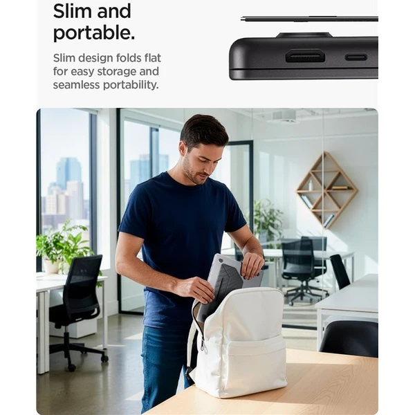 Spigen Slim Fold Laptop Stand LD201-S3 stojanček pre notebook/MacBook čierny - Stojany - Obrázok f19a007df21f4795b818f0c8a7615264