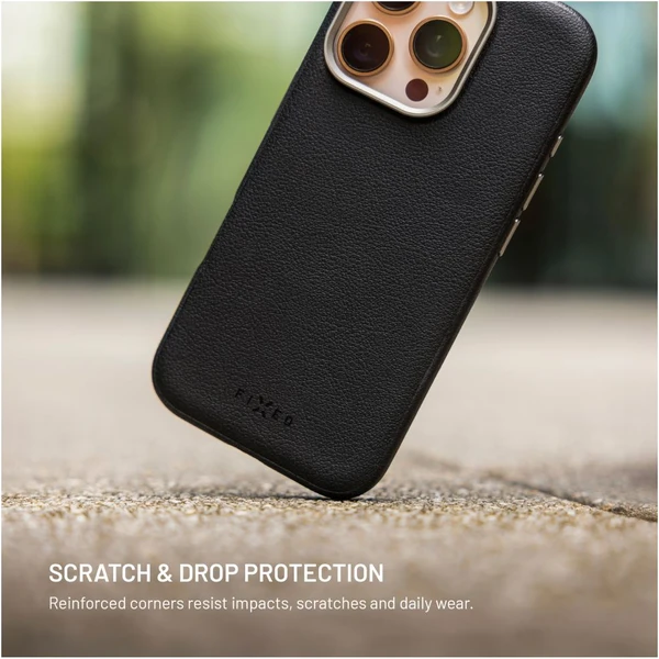 FIXED MagLeather kožený kryt s MagSafe Apple iPhone 17 Pro čierny - Puzdra - Obrázok f1bc6371b0504f5ea35dd68978dbef00