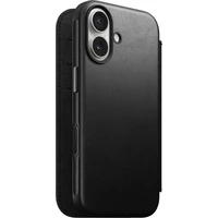 Nomad Modern Leather Folio MagSafe kožené púzdro iPhone 17 Black - Puzdra