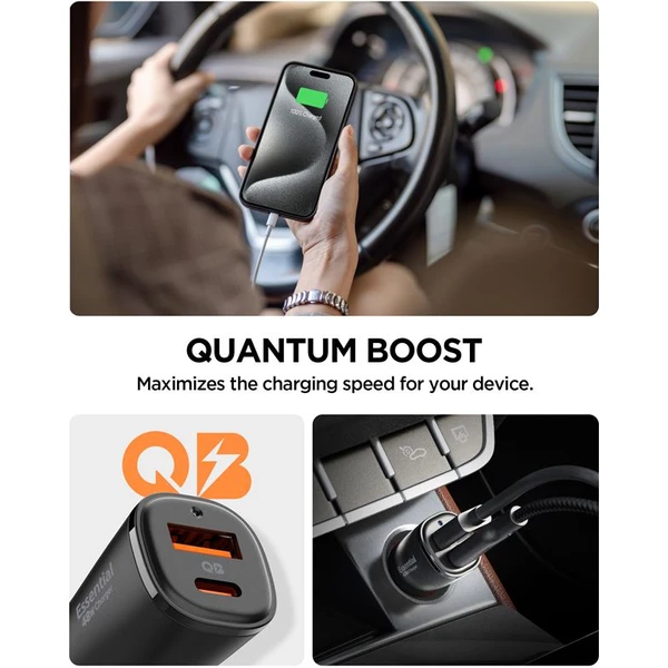 Spigen ArcStation Essential 48W nabíjačka do auta čierna - Nabíjačky - Obrázok f1c94afd71fe4ead863a5ef39d8bedfe