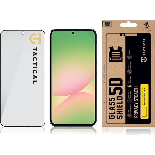 Tactical Glass Shield Privacy Stealth 5D sklo Samsung Galaxy A36/A56 čierne - Ochranné fólie a sklo - Obrázok f1d408a7cfff4ee49d0fe3fb79b3e13e