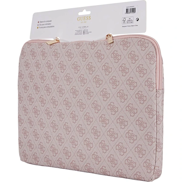 Guess PU 4G Triangle Logo obal pre notebook 14" ružový - Puzdra - Obrázok f20a35c7bff4454f9e9c0c92bd670a12