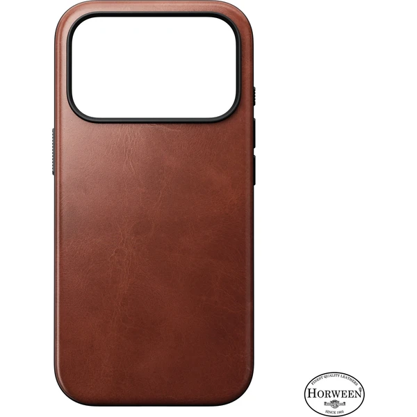 Nomad Modern Leather (Horween) MagSafe kožený kryt iPhone 18 Pro Olde Dublin - Puzdra - Obrázok f20ce34bff864be19d9d77b562a10f48