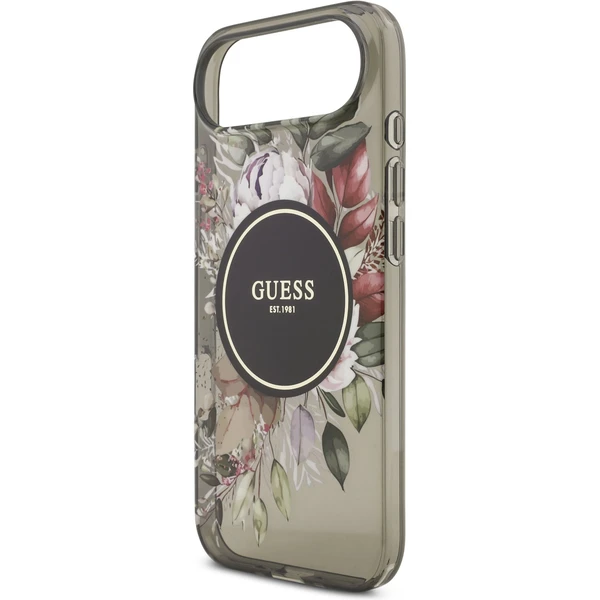 Guess IML Flowers Strap MagSafe kryt iPhone Air čierny - Puzdra - Obrázok f20d384520ef479d8ca191e0307db285