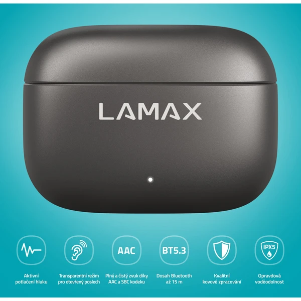 LAMAX SteelClips1 ANC bezdrôtové slúchadlá - Slúchadlá - Obrázok f23d61a75d5c4bb483f3775b58a91993