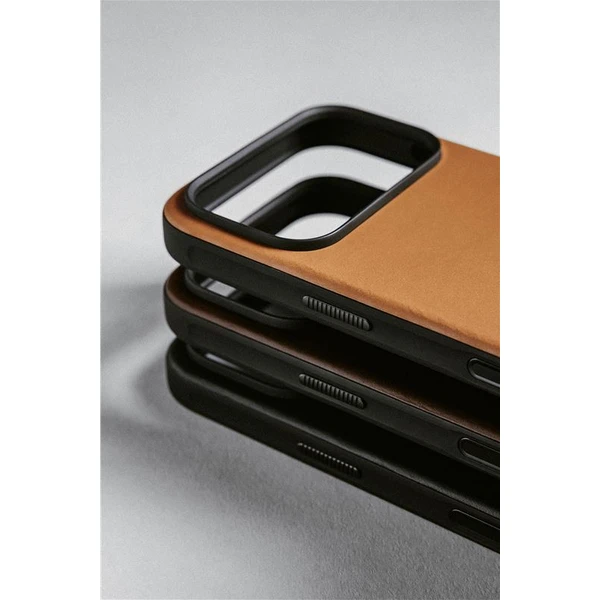 Nomad Modern Leather Case MagSafe kožený kryt iPhone 17 Pro Max English Tan - Puzdra - Obrázok f23f48910eab44f2ab25cb745ba7ed42