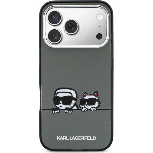 Karl Lagerfeld IML K&CH Heads Logo MagSafe kryt iPhone 17 Pro Max čierny - Puzdra - Obrázok f2658e24f2324bd092afcf4e7ebd3d55