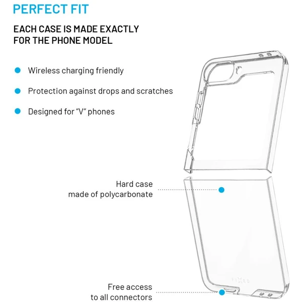 FIXED Pure kryt Samsung Galaxy Z Flip6 číry - Puzdra - Obrázok f287ab85e2794f5489622f4afd2cf3a7