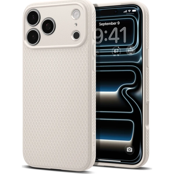Spigen Liquid Air kryt iPhone 18 Pro/17 Pro natural titanium - Puzdra - Hlavný obrázok