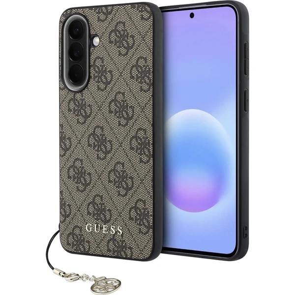 Guess 4G Charm kryt Samsung Galaxy A57 hnedý - Puzdra - Hlavný obrázok