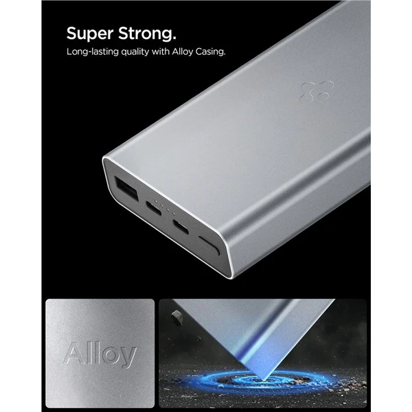 Spigen Essential powerbanka 20000mAh (30W) sivá (EA3020) - Powerbanky - Obrázok f2c3a3f9415b46a3b74e77b08dc8c03a