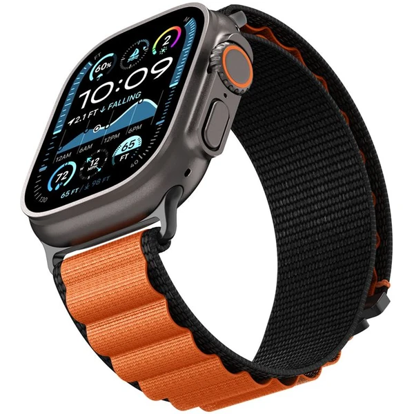 Spigen Fabric Band (hook) remienok Apple Watch 49/46/45/44mm čierny/oranžový - Remienky - Obrázok f2d07949e62b4661a8057ce2739071a1