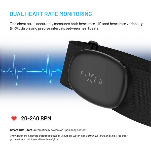 FIXED Pulse Dual Hrudný pás s meraním srdcového tepu (HR+HRV merania) čierny - Senzory - Obrázok f2d577b16d7040188e9c19dc94628f91