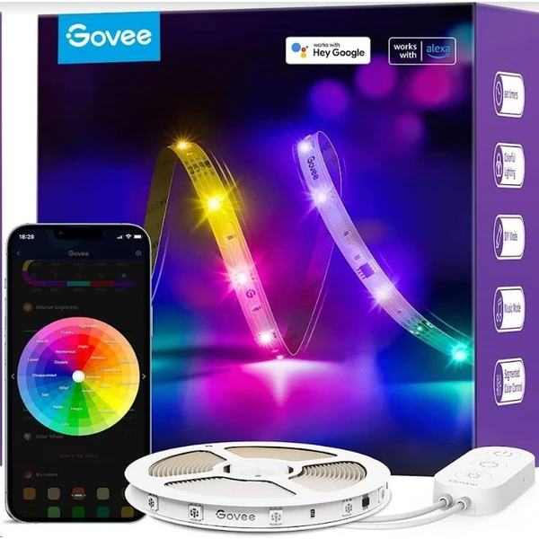Govee WiFi RGBIC Smart PRE LED pásik 5m - LED pásy - Hlavný obrázok