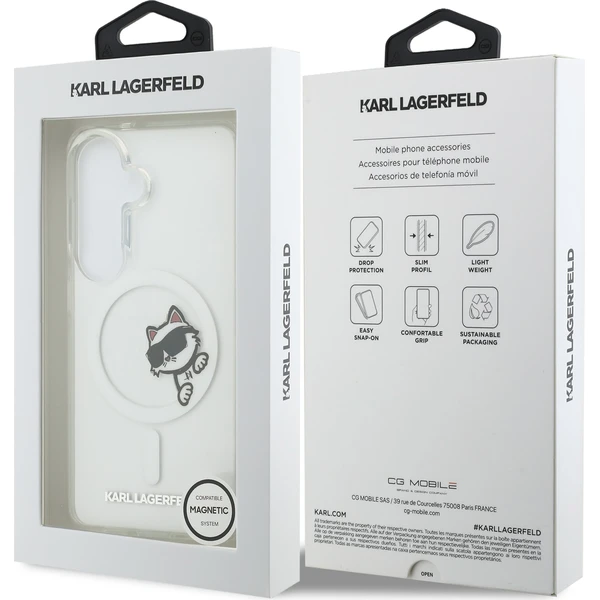 Karl Lagerfeld IML Choupette Peekaboo Logo Magnetický kryt Samsung Galaxy S26+ priehľadný - Puzdra - Obrázok f2ef0660c13042059d6b1cdfef5dbeaf