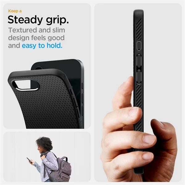 Spigen Liquid Air kryt iPhone 17e/16e matne čierny - Puzdra - Obrázok f32ab3e9ea034af8a75b084639d7ab01