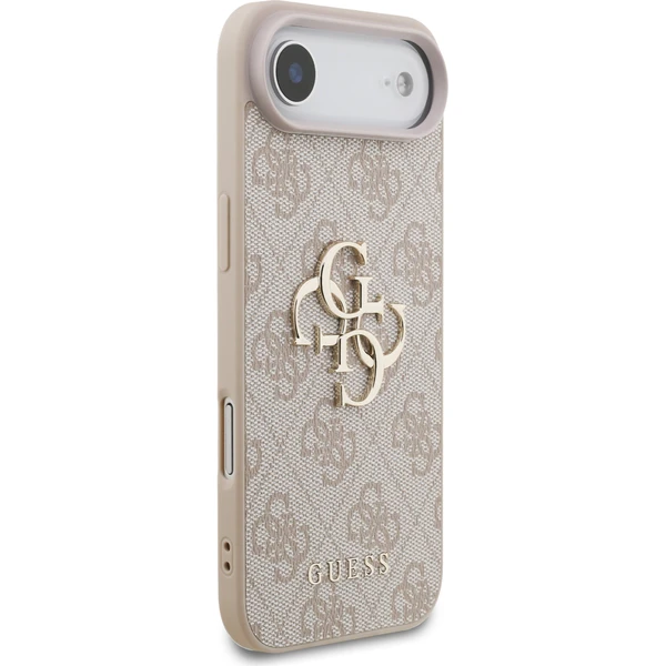 Guess PU 4G Metal Logo Strap kryt iPhone Air ružový - Puzdra - Obrázok f32ec15624554f1dafffb7bcb7e48ebe