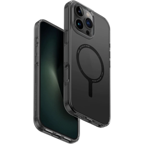 UNIQ Clario (ECO) MagClick kryt s MagSafe iPhone 16 Pro Max dymový - Puzdra - Hlavný obrázok