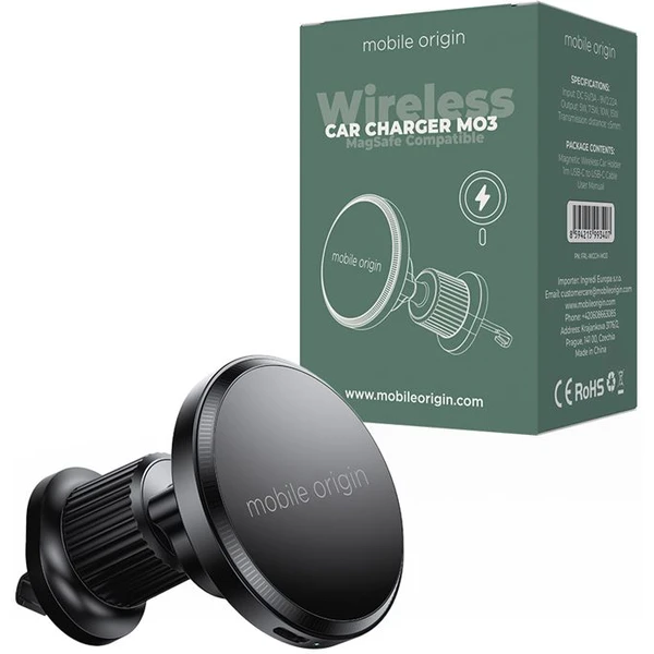 Mobile Origin Wireless Car Charger MO3, MagSafe Compatible - Držiaky - Hlavný obrázok
