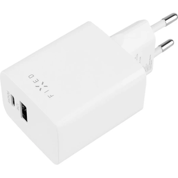 FIXED Mini nabíjačka s USB-C/USB-A, PD, 45W, biela - Nabíjačky - Obrázok f3501169b16648c99ec7015053c68f90
