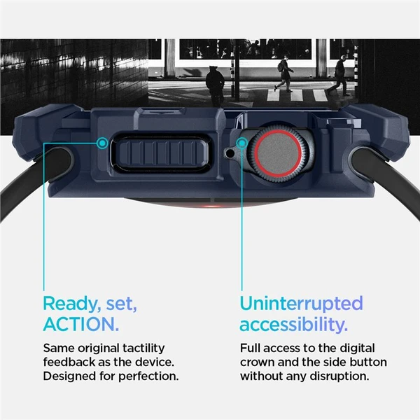 Spigen Rugged Armor kryt pre Apple Watch 10/11 (46mm) námorne modrý - Puzdra - Obrázok f3501b027d104569b3167002e0bac4d5