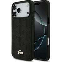Lacoste PU Nomogram Gold Gold MagSafe kryt iPhone 17 Pro Max čierny - Puzdra
