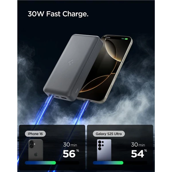 Spigen Essential powerbanka 30000mAh (30W) sivá (EA3030) - Powerbanky - Obrázok f35245de68a64039808678f0824bd8c5