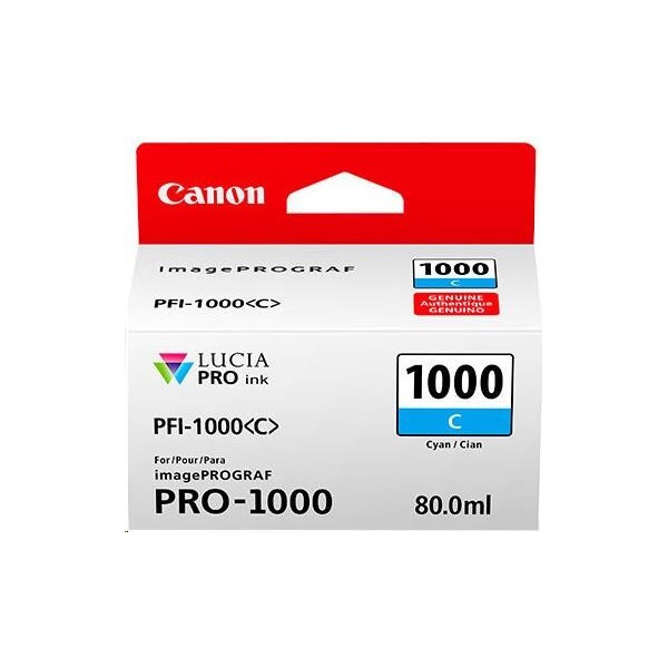 E-shop Canon PFI-1000C cartridge azúrová
