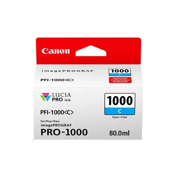 Canon PFI-1000C cartridge azúrová - Cartridge - Hlavný obrázok