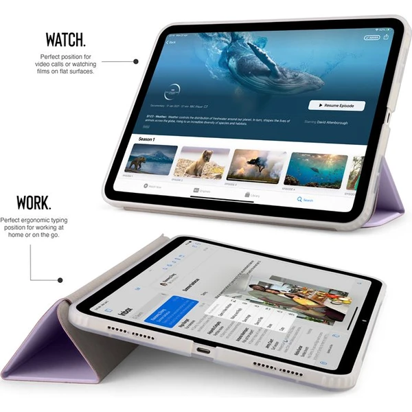 Pipetto Origami No7 Tri-Folio puzdro iPad 11" (2025)/iPad (2022) fialové - Puzdra - Obrázok f3716aa252a74ab6905de4c53094444b
