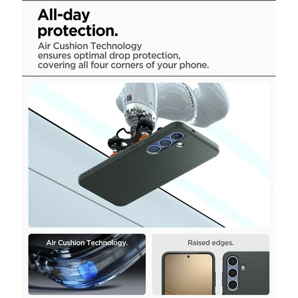 Spigen Liquid Air kryt Samsung Galaxy S25 zelený - Puzdra - Obrázok f3a9062558cd44a7b69e5d9415fbf1ad